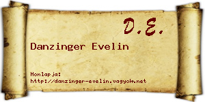 Danzinger Evelin névjegykártya